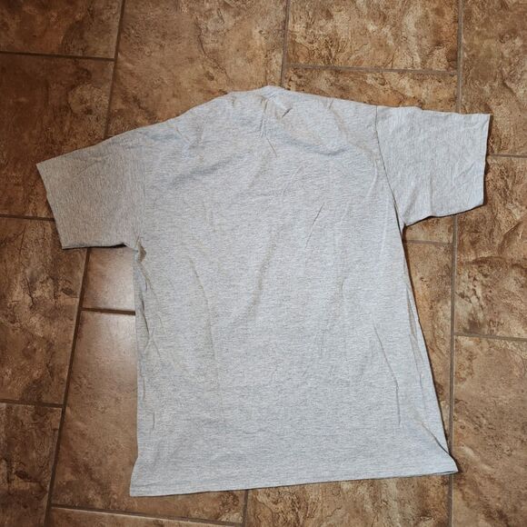 Funny Graphic Tee | “Shut the He** Up” | Men’s Large | Grey - Picture 4 of 5